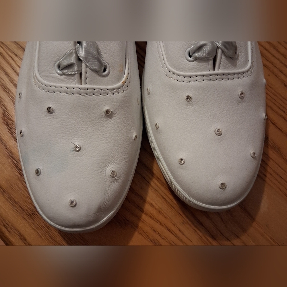 NWT RARE 1991 Korean Made Keds Starlight HiTop White Leather Sneaker Shoe SZ 10M - Picture 7 of 13
